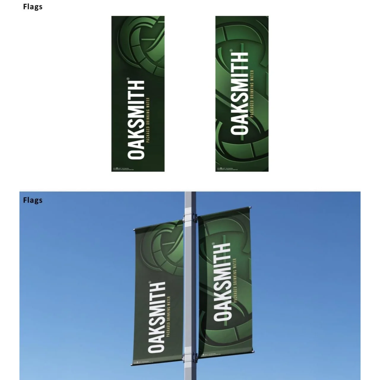 Street Pole Flags Double Side Twin Flags Oaksmith