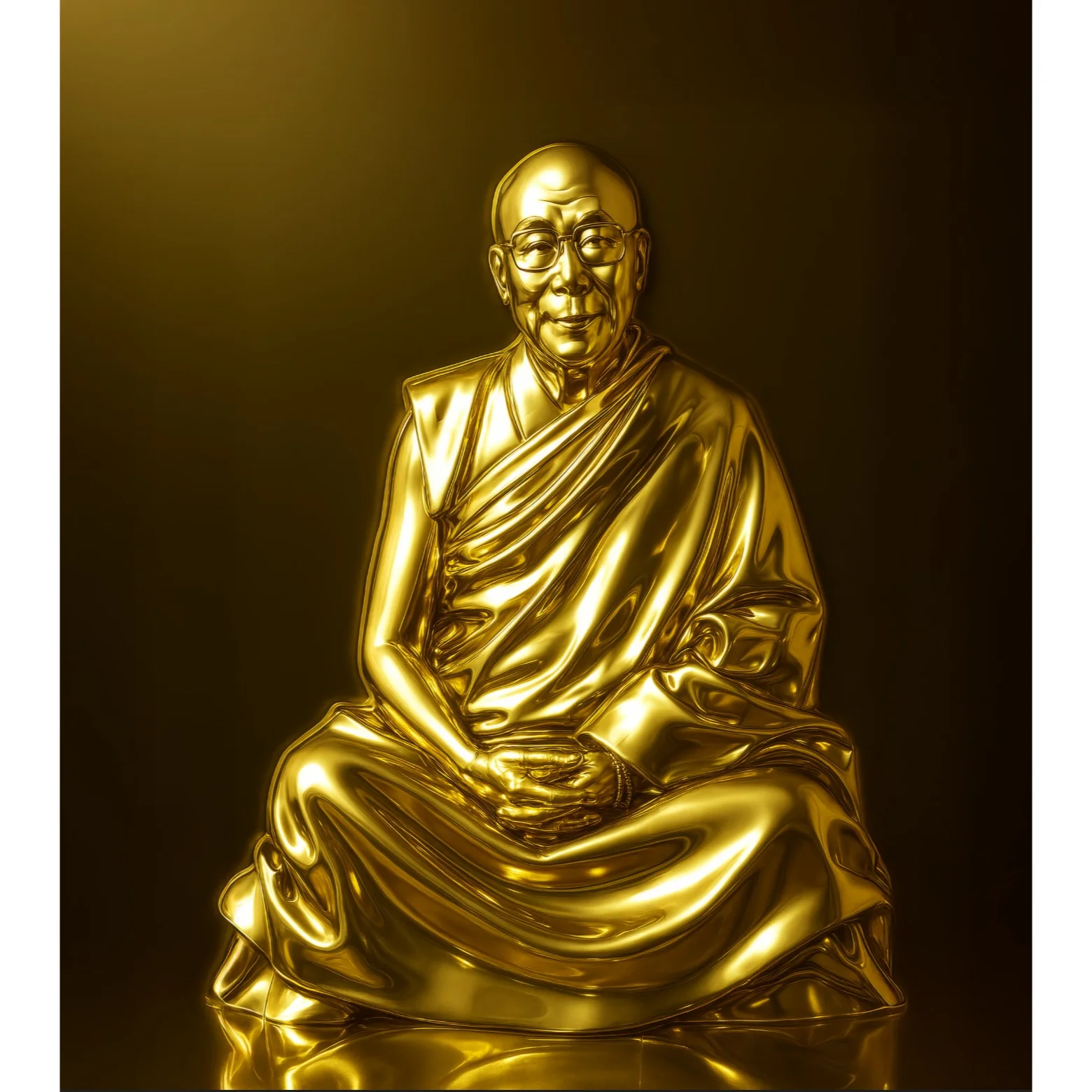 Acrylic Picture of Dalai Lama Ji