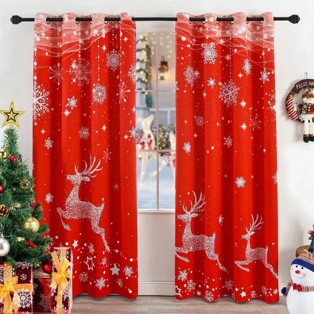 Curtains Prints for Christmas