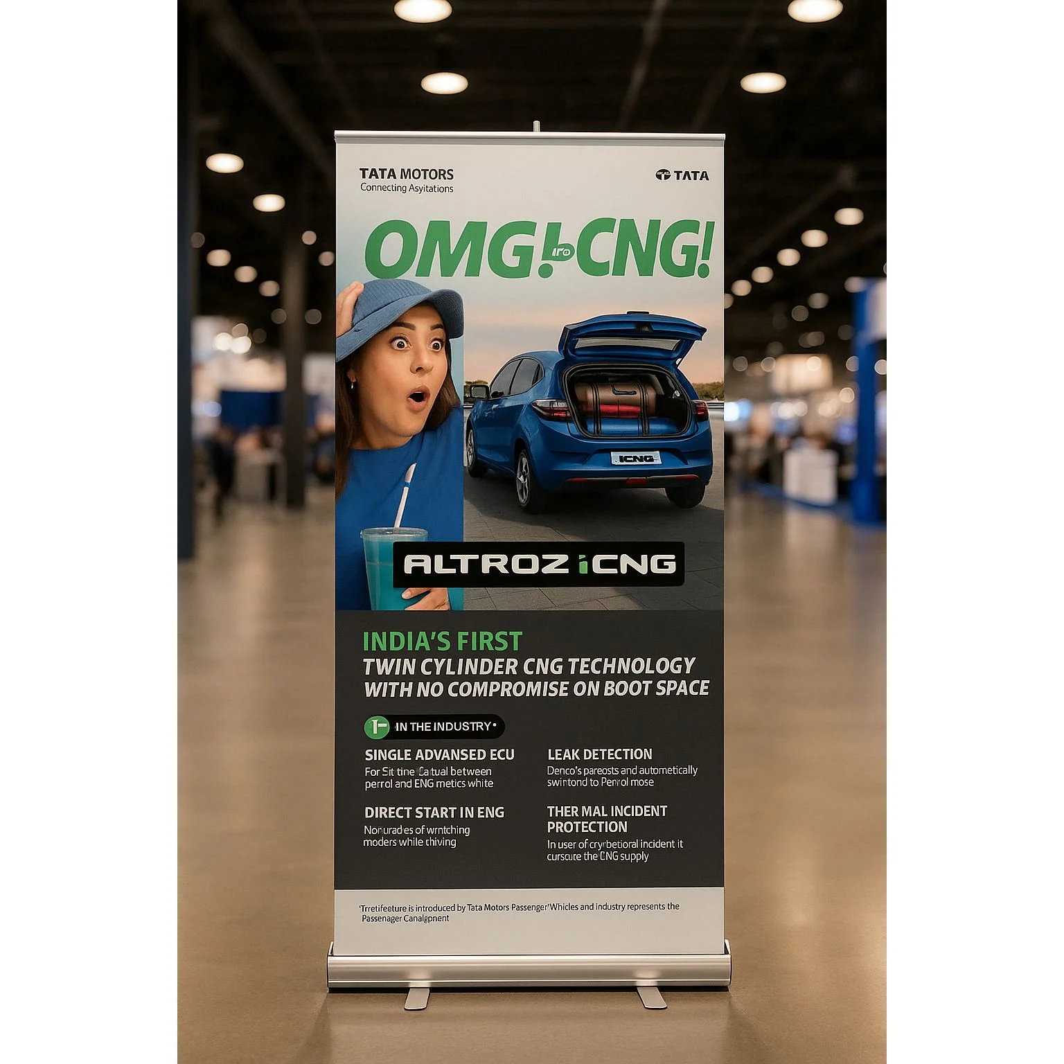 Self Standing Standees for Tata Altroz iCNG