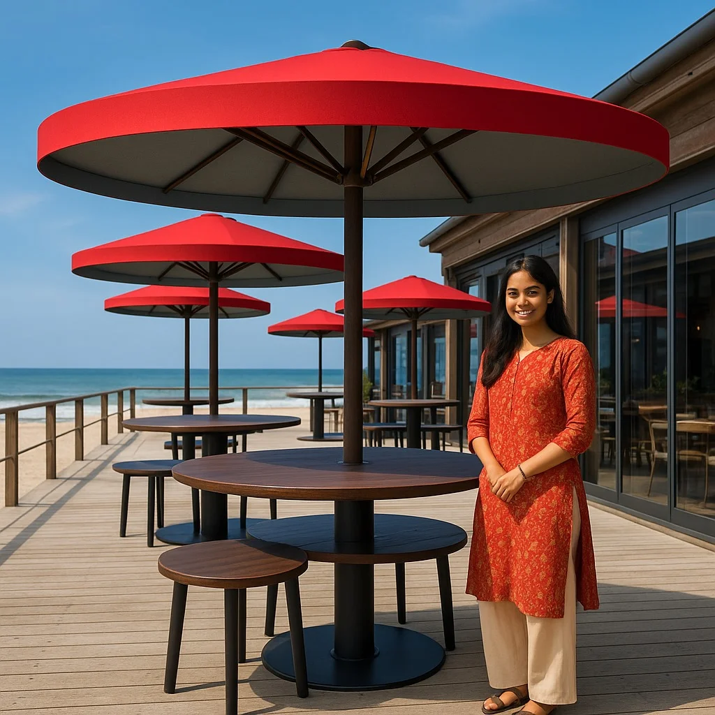 Umbrella Table for Outdoor