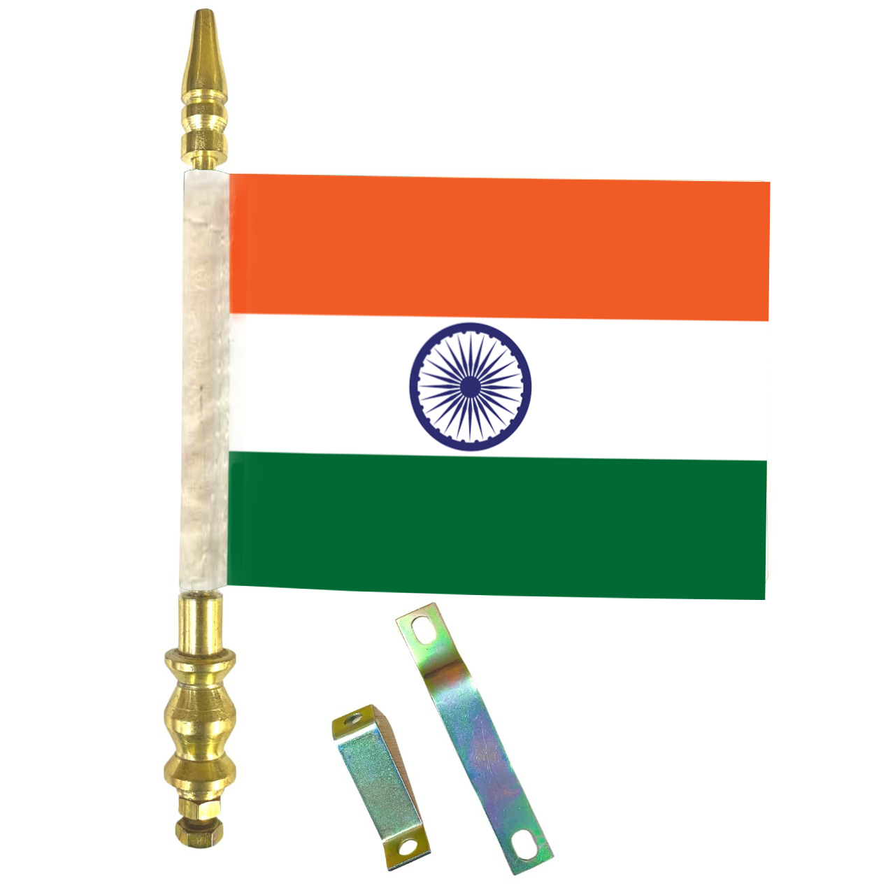 Indian Car Flag with Stands
