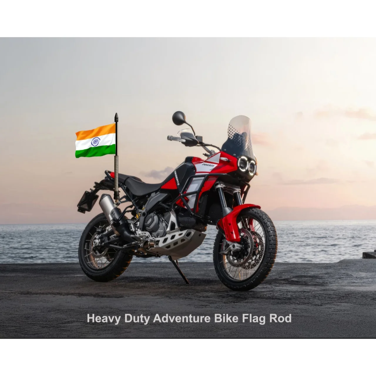 Heavy Duty Adventure Bike Flag India