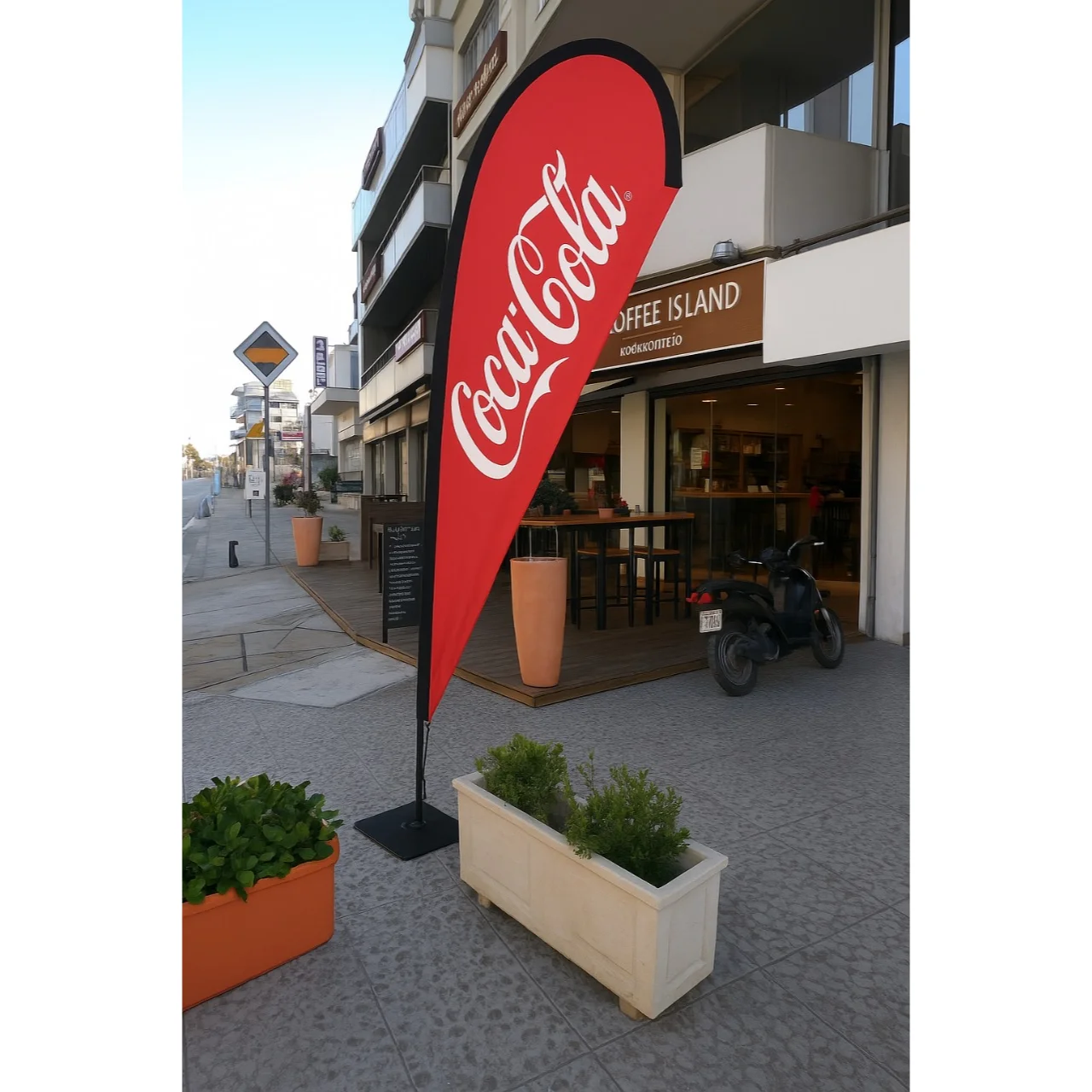 Coca Cola Teardrop Feather Flag