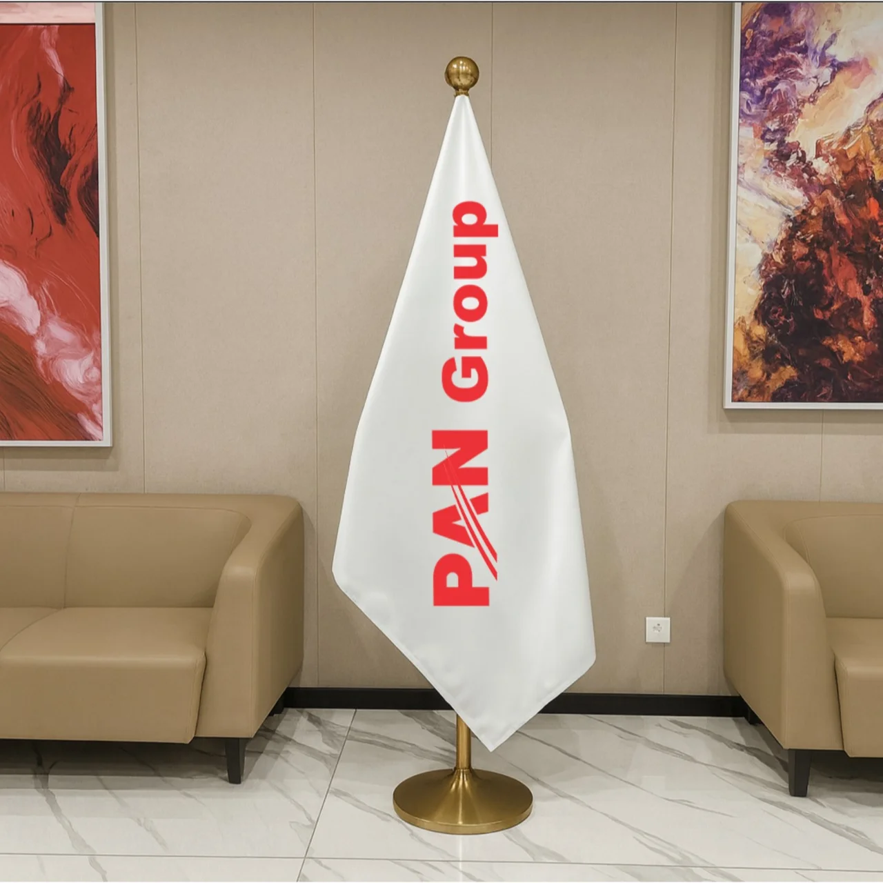 Indoor Diplomat Flag Pan Group