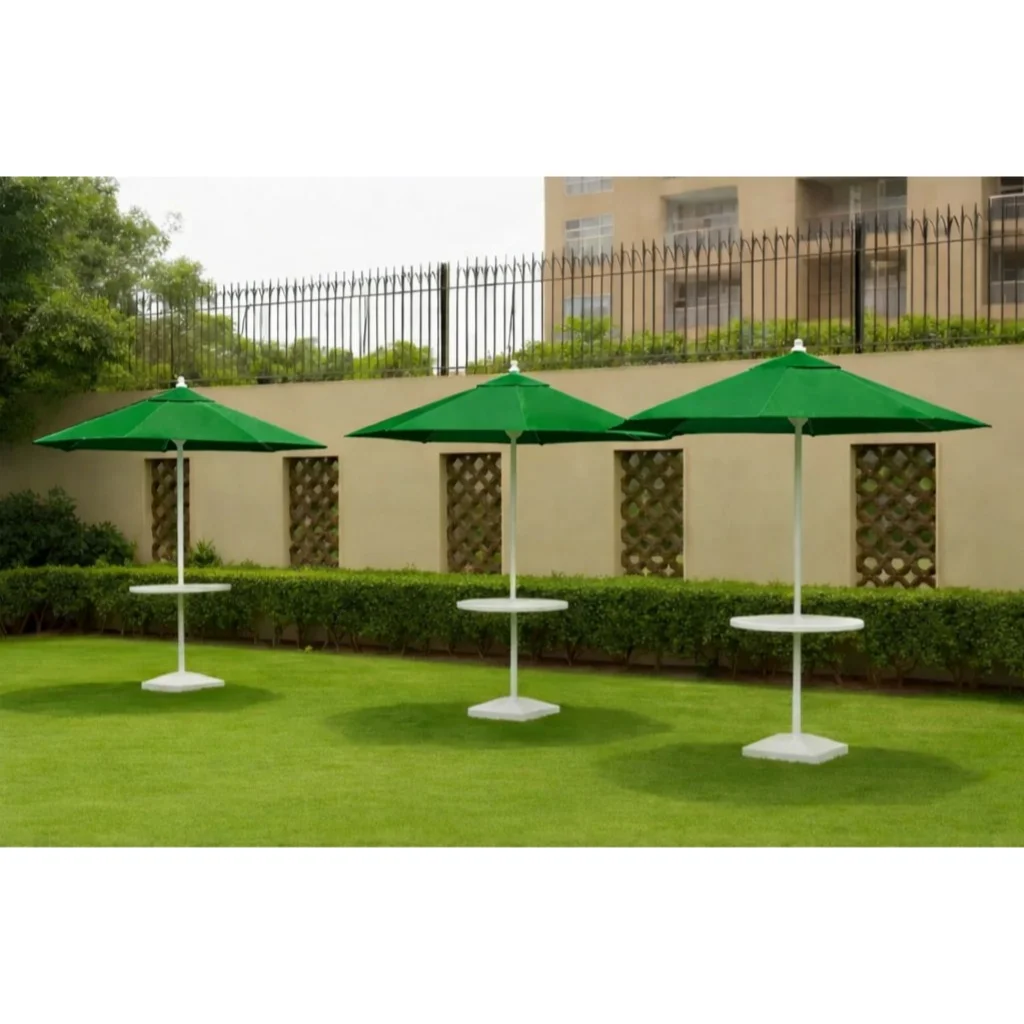 Garden and Beach Umbrella with table