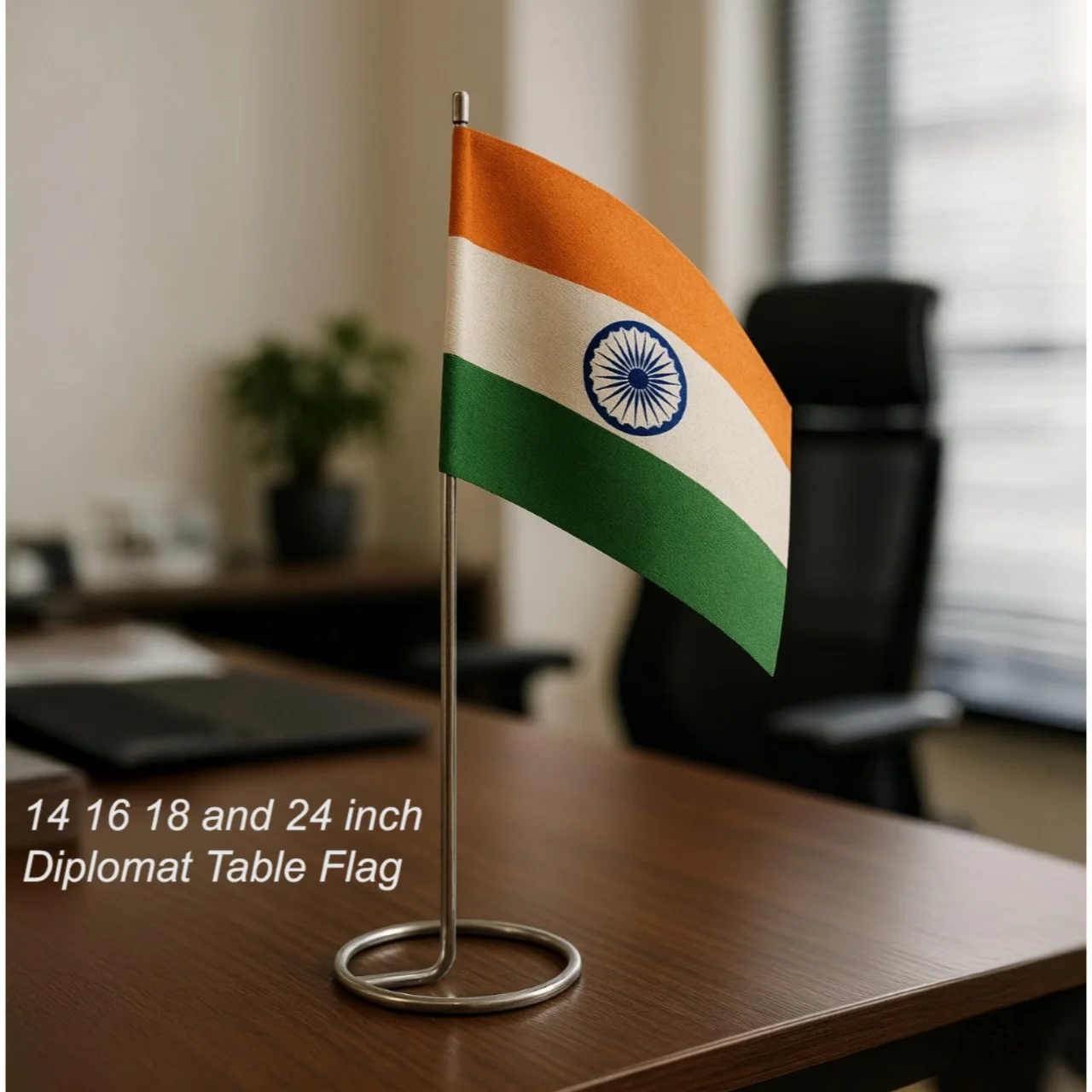 14 to 24 inch Table Flag of India