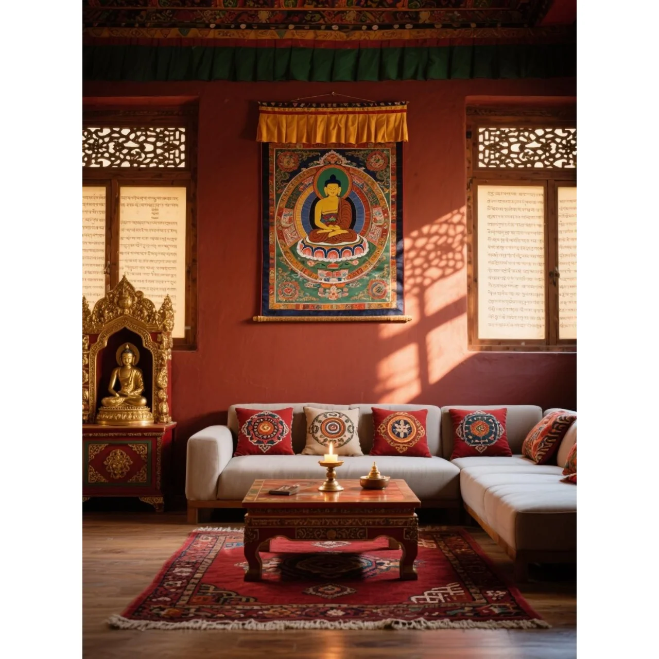 Tibetan Wall Hanging Thangka