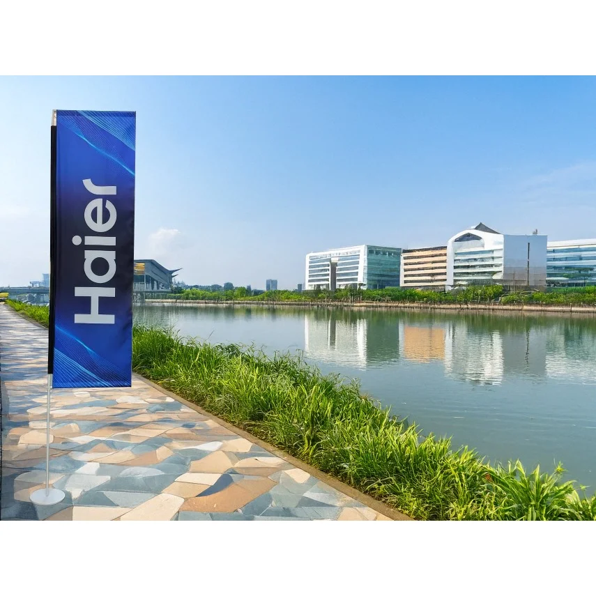 L-Shape Feather Flags Haier