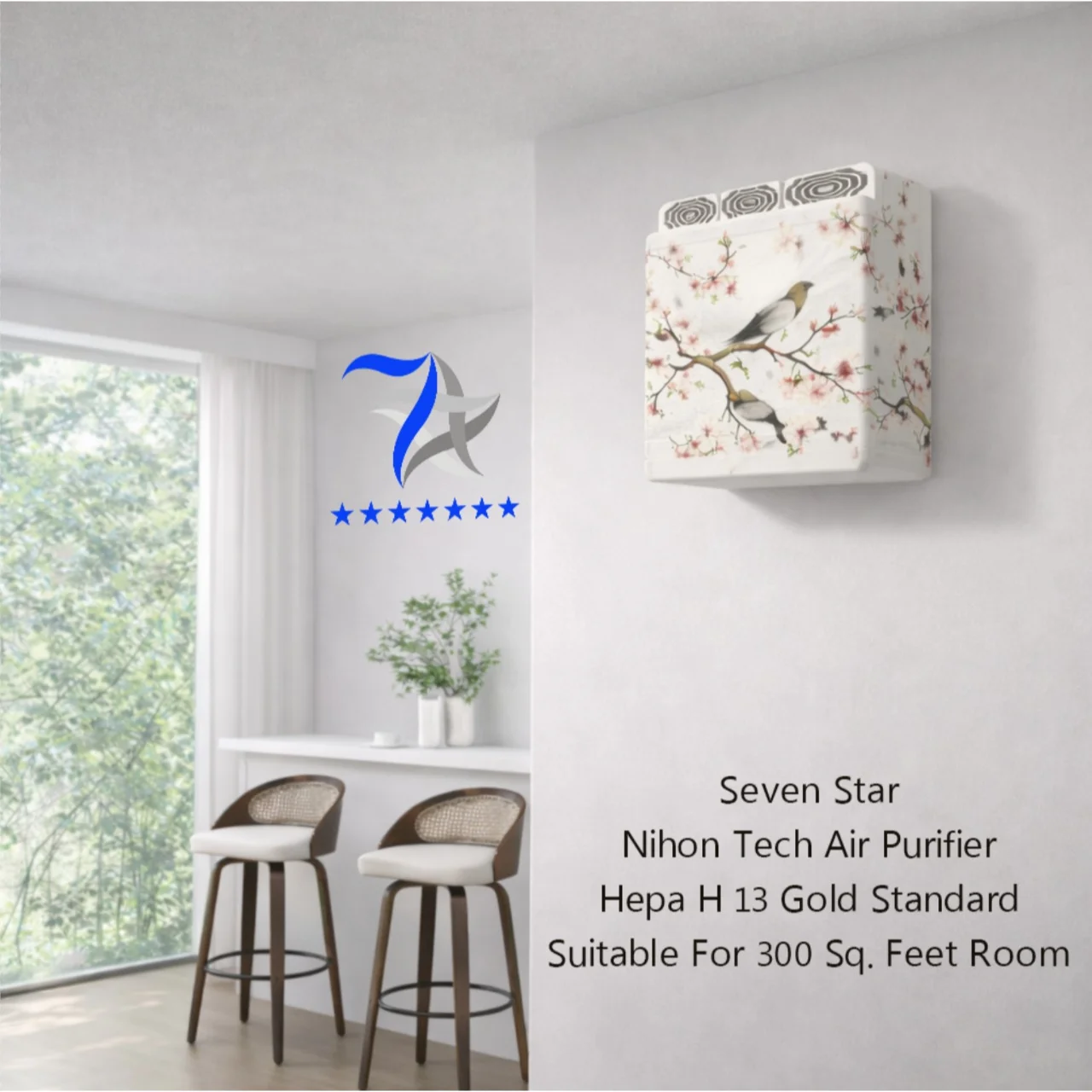 Nihon Tech Elegant Room Air Purifier Wall Mounted