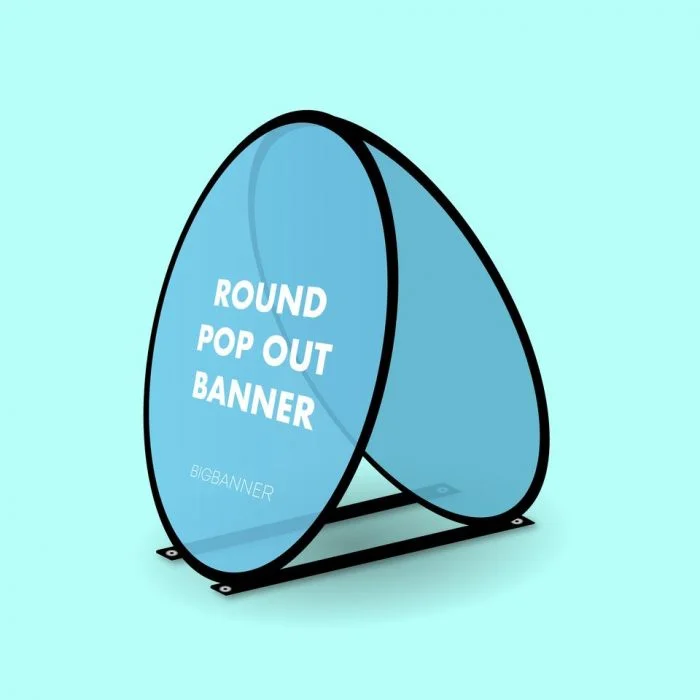 Pop Up Banner Round Pop Out