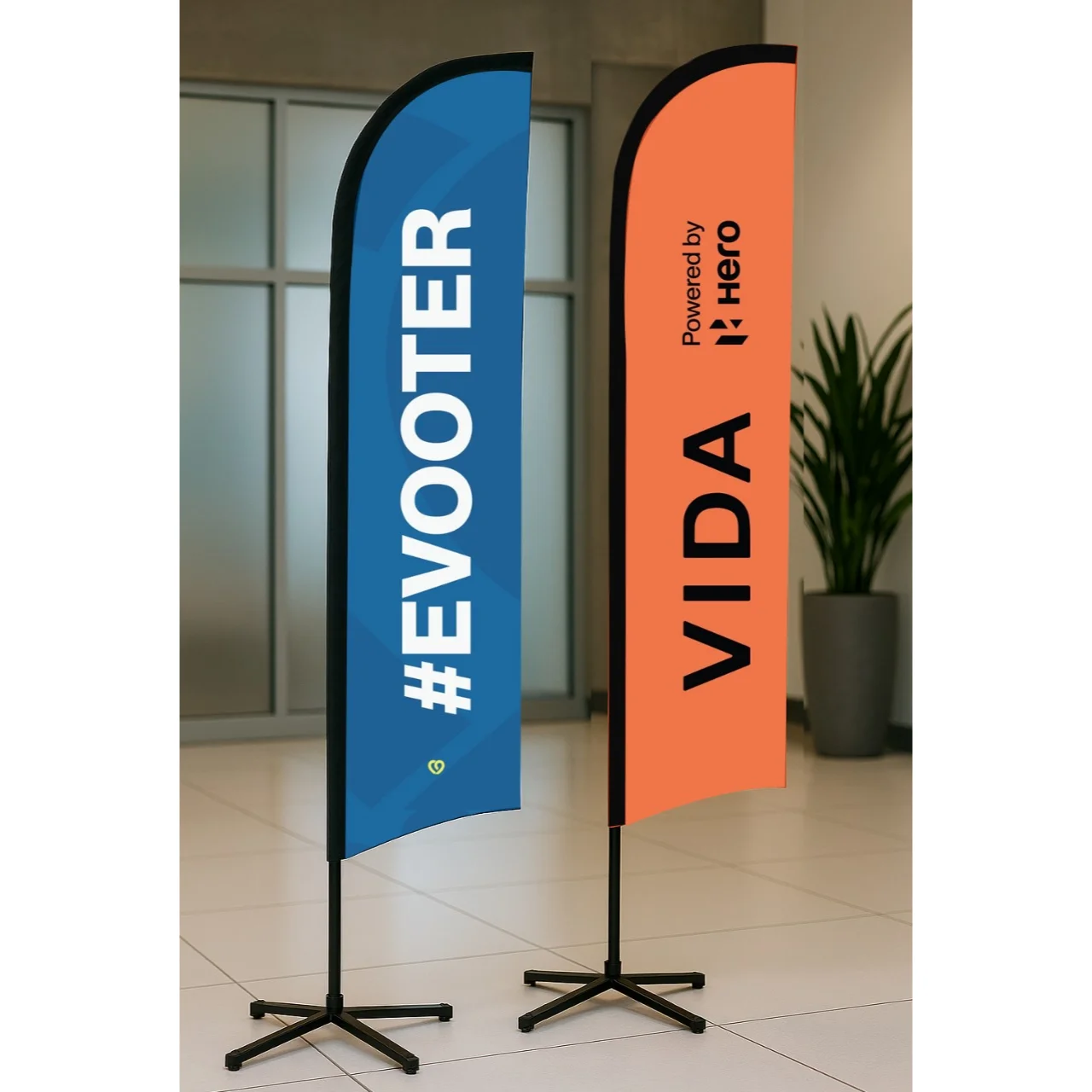 Feather Flag Vida Hero and Evooter