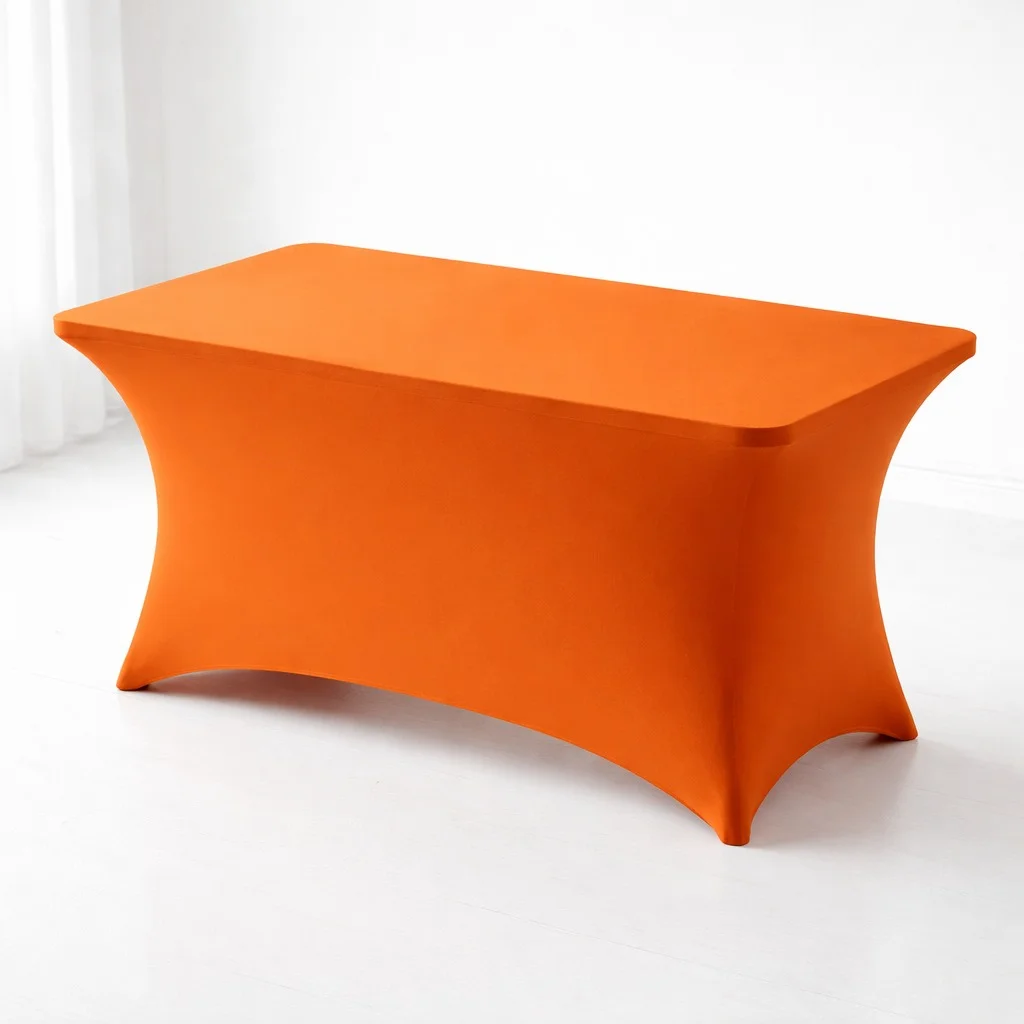 2x4 Feet Foldable Portable Table with Stretch Fabric Cover