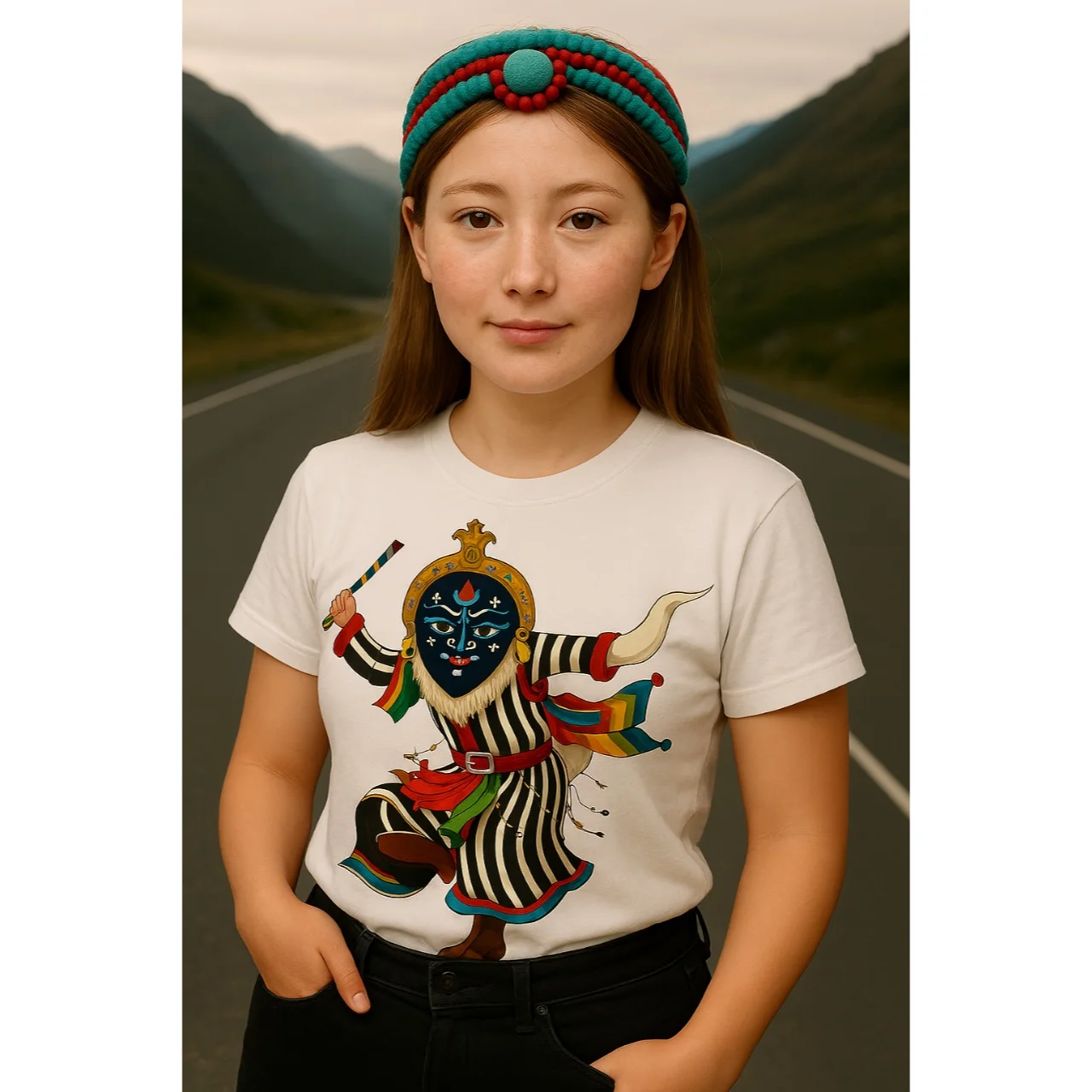 T-Shirt with tibet print