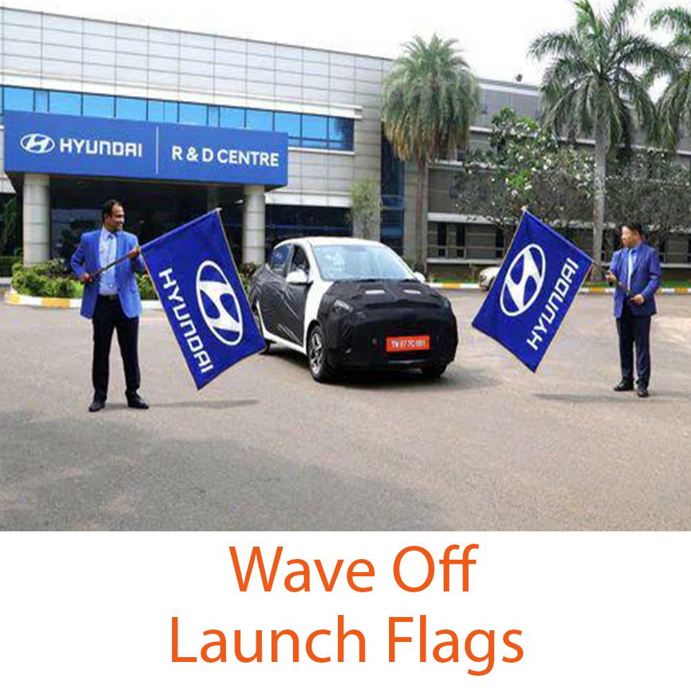 Wave Off Hand Flags  - Country Hand Flags