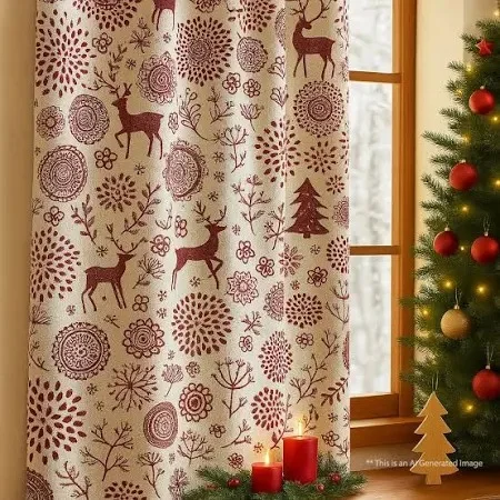 Curtains Prints for Christmas