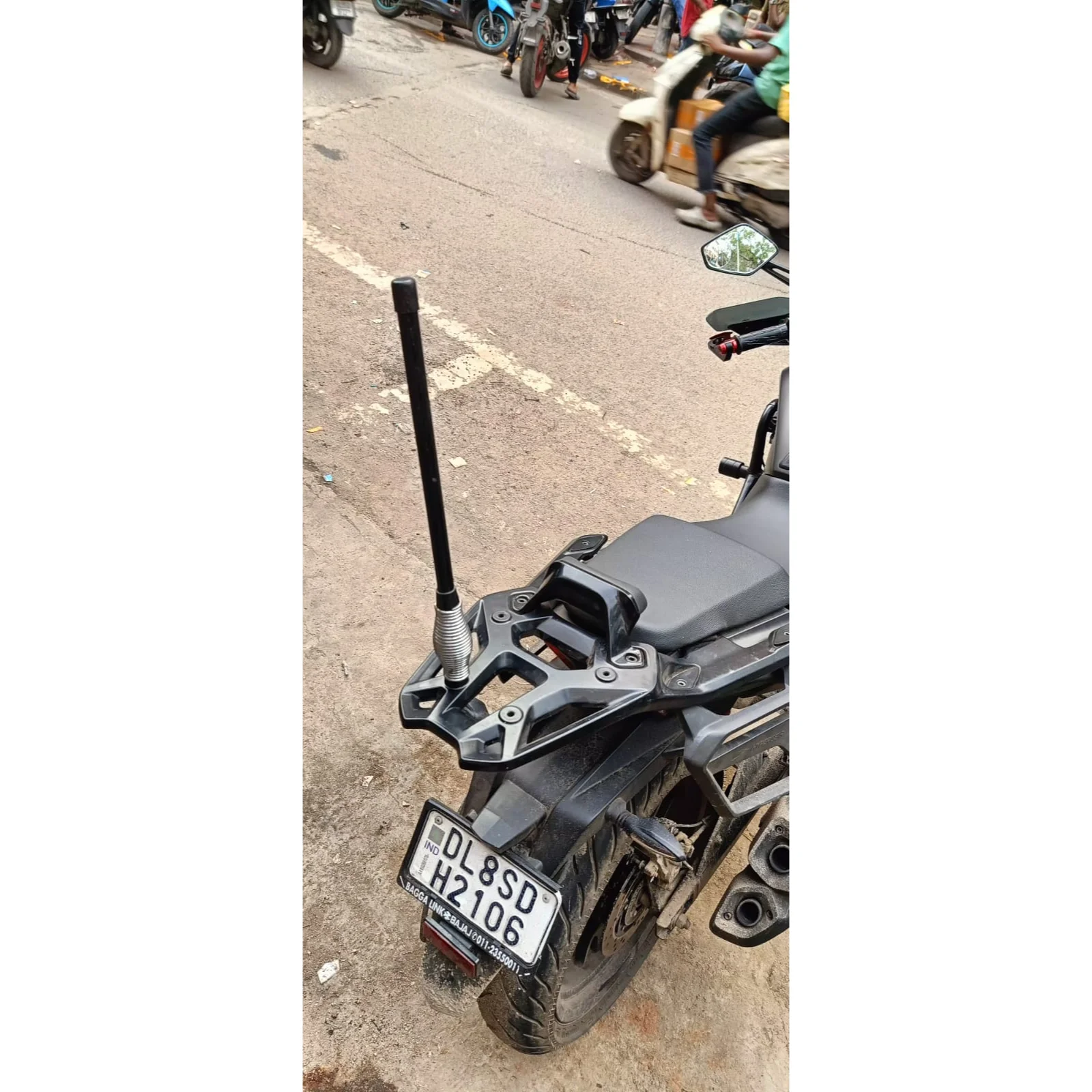 Bike Flag Stand Rear Side