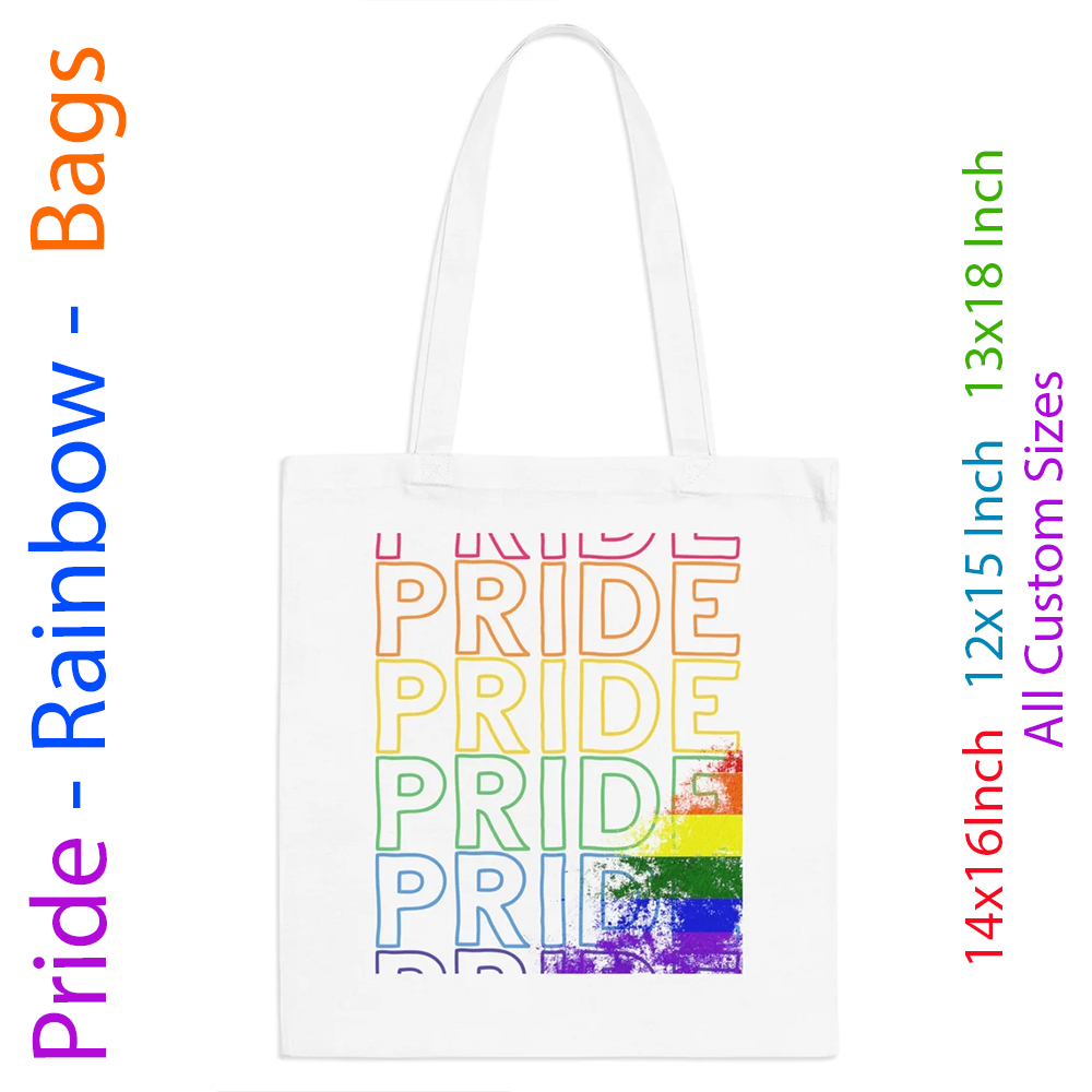 Pride Rainbow Tote Bag