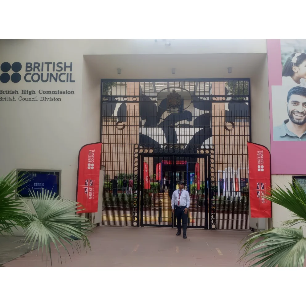 British Counsil Feather Flags