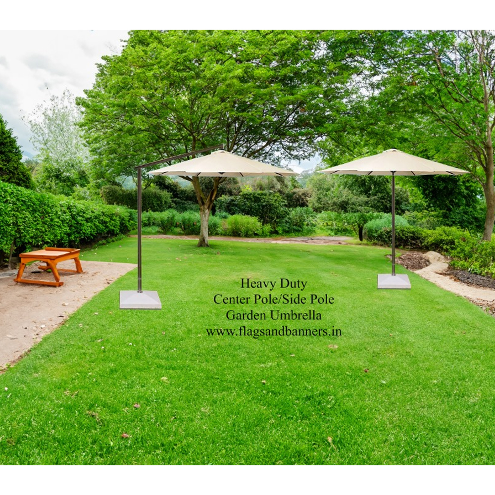 Heavy Duty Center Pole/Side Pole Garden Umbrella