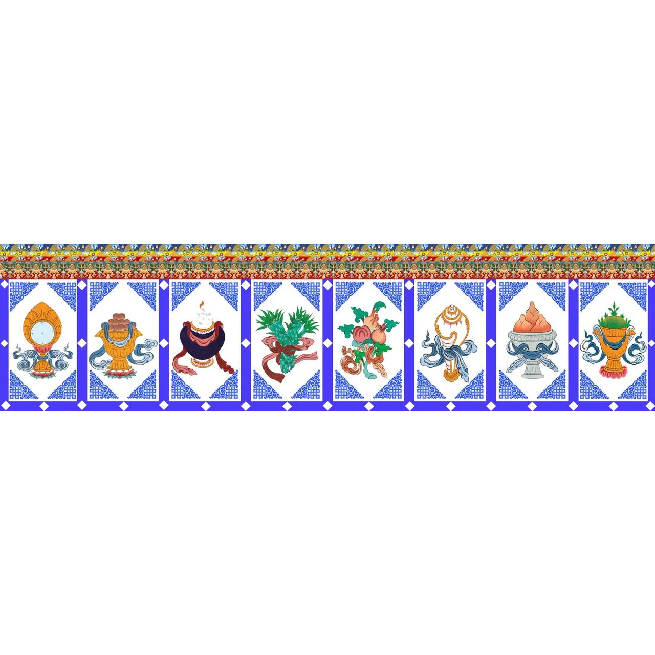 Tibetan Shambhu for wall roof and pillars