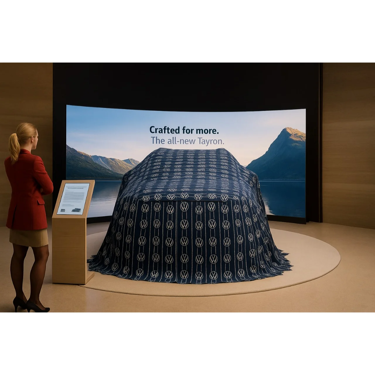 Chamois Satin Digital Printed Car Reveal Cover