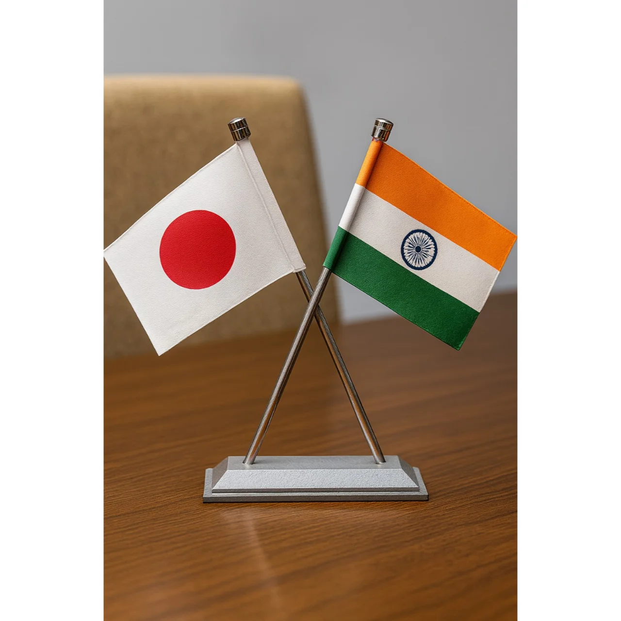 Table flags With Metal Rod and Base