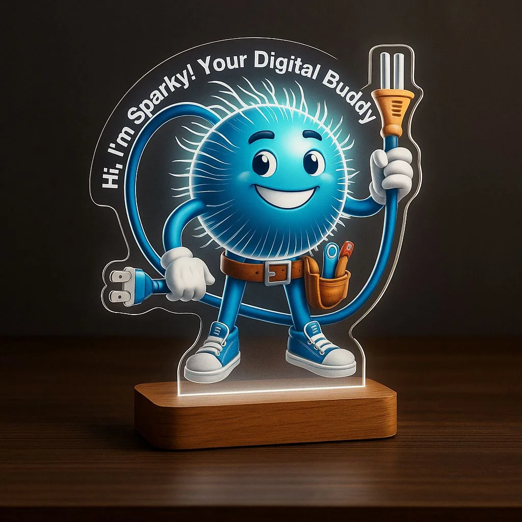 Table Top Memento with Beautiful Lighting Effects Rechargeable with type C Cable