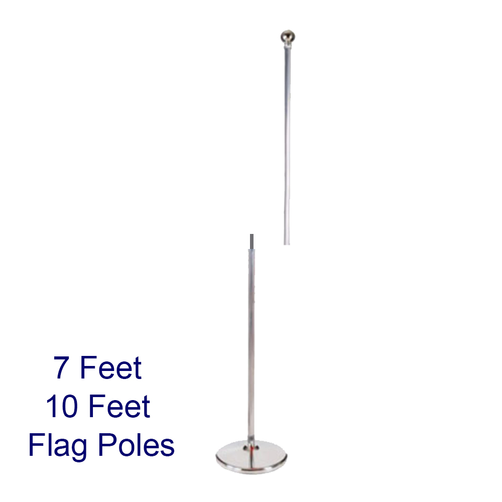 7ft - 10ft Flag Poles Available