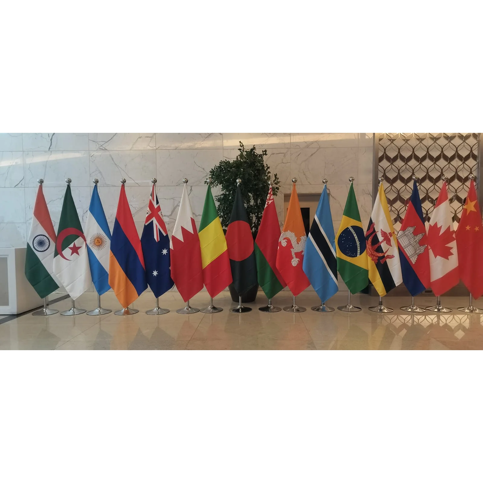 Indoor Diplomats Flags