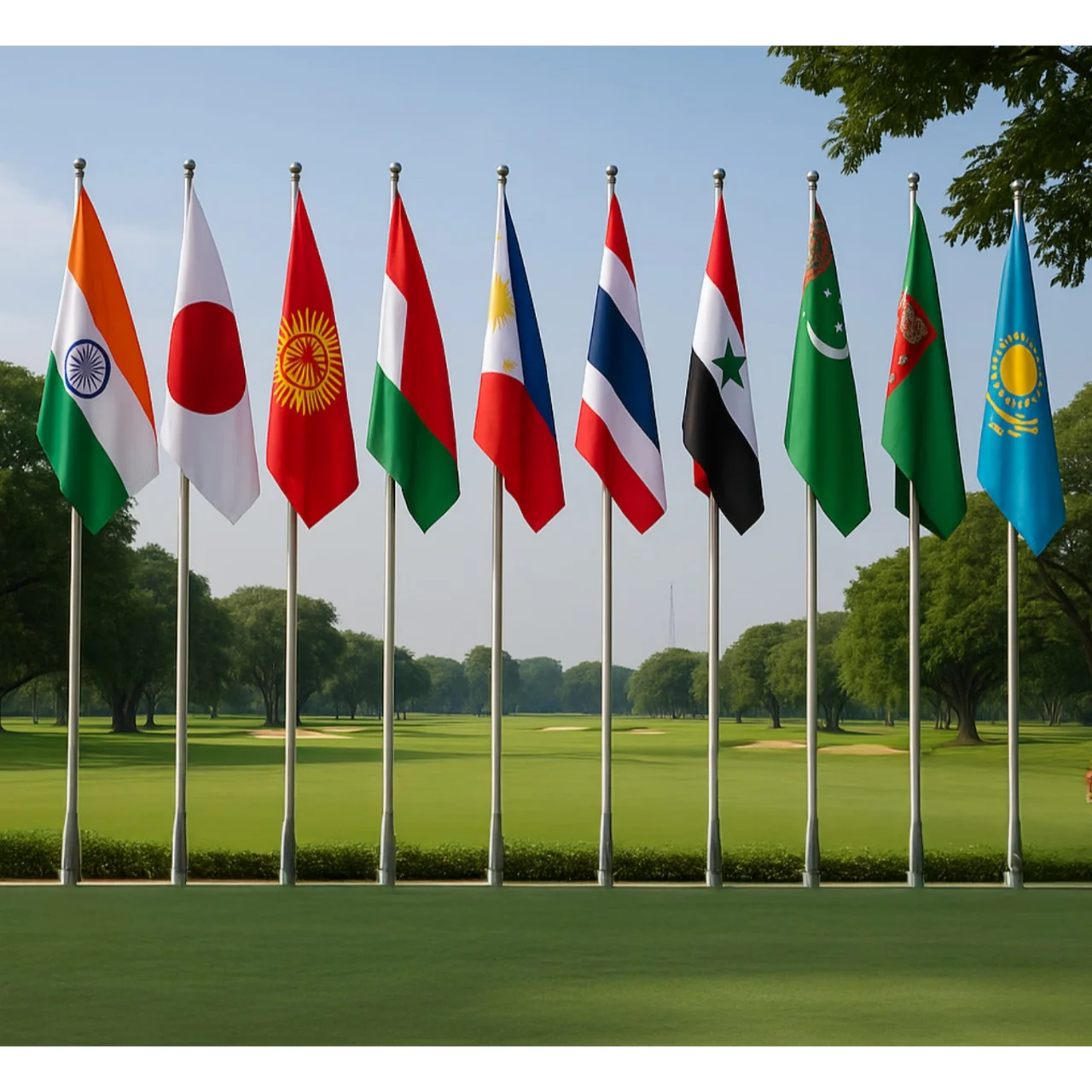 Pole Flags for Embassy and Parliaments