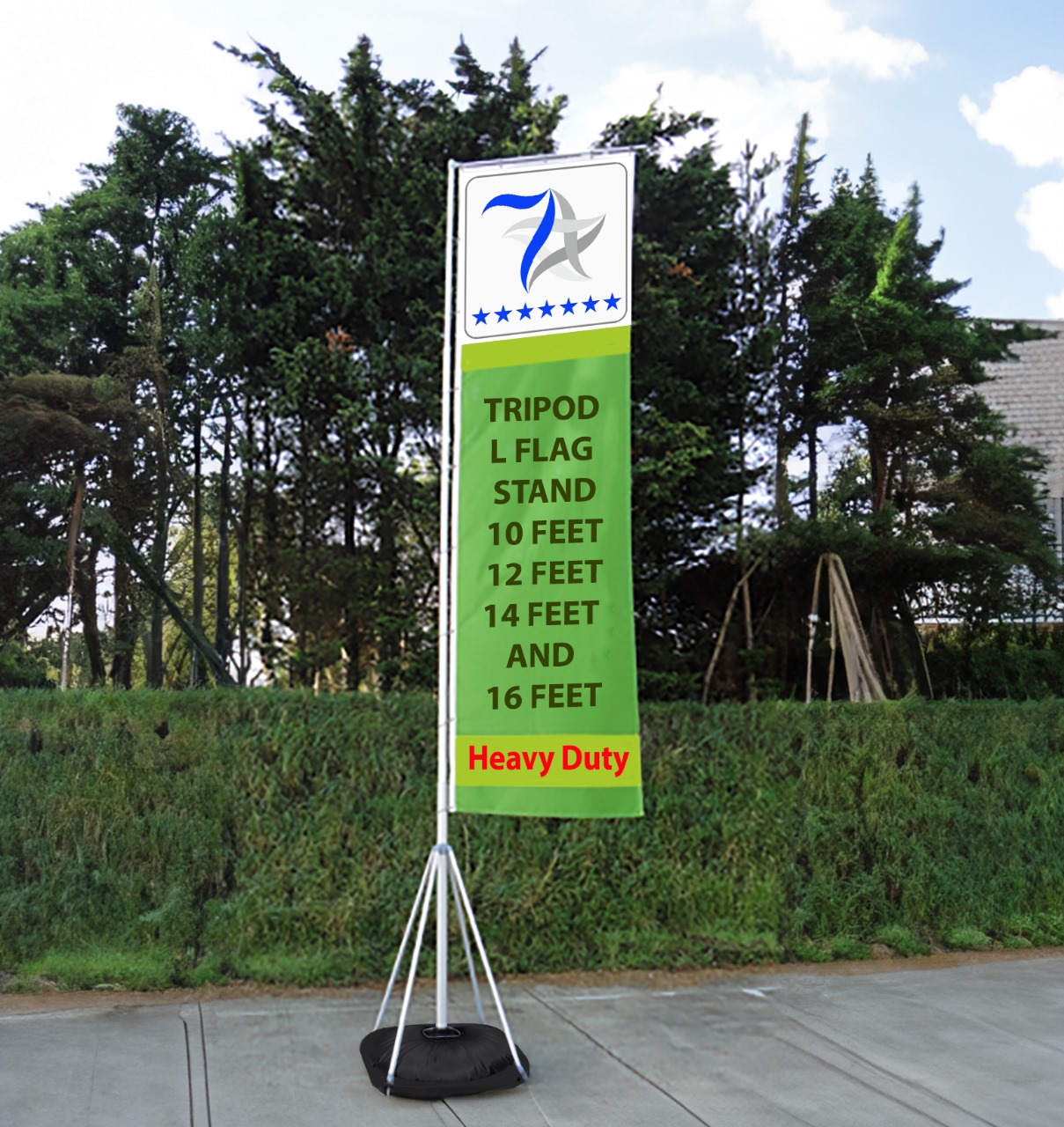 TRIPOD GIANT FLAG STAND