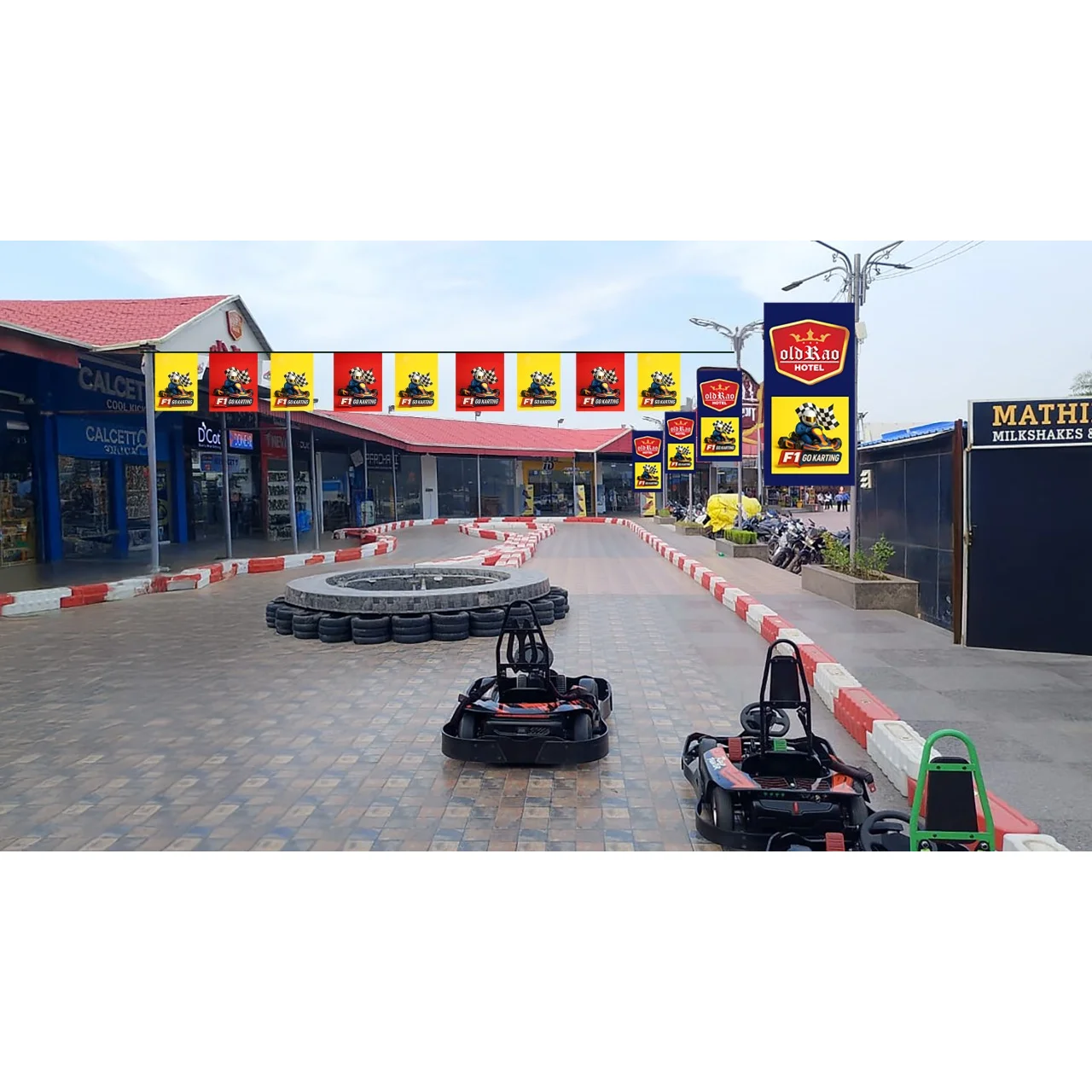 Go Kart Flags, Standees and Buntings