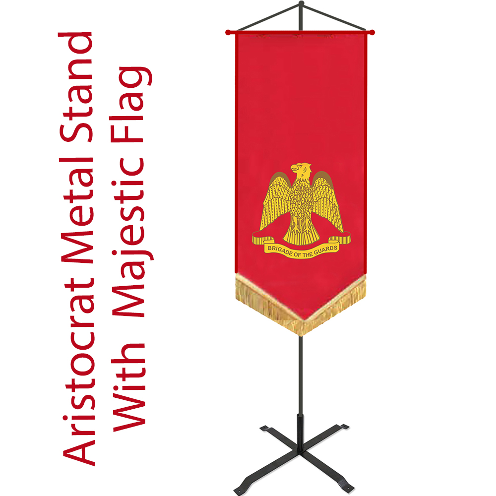 Aristocrat Metal Stand with Majestic Flag