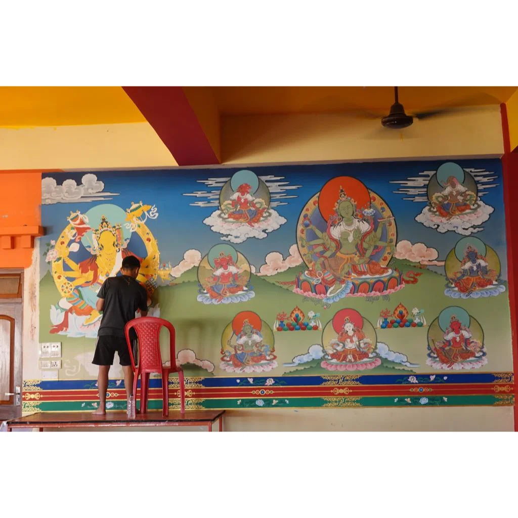 Tibetan Shambhu for wall roof and pillars