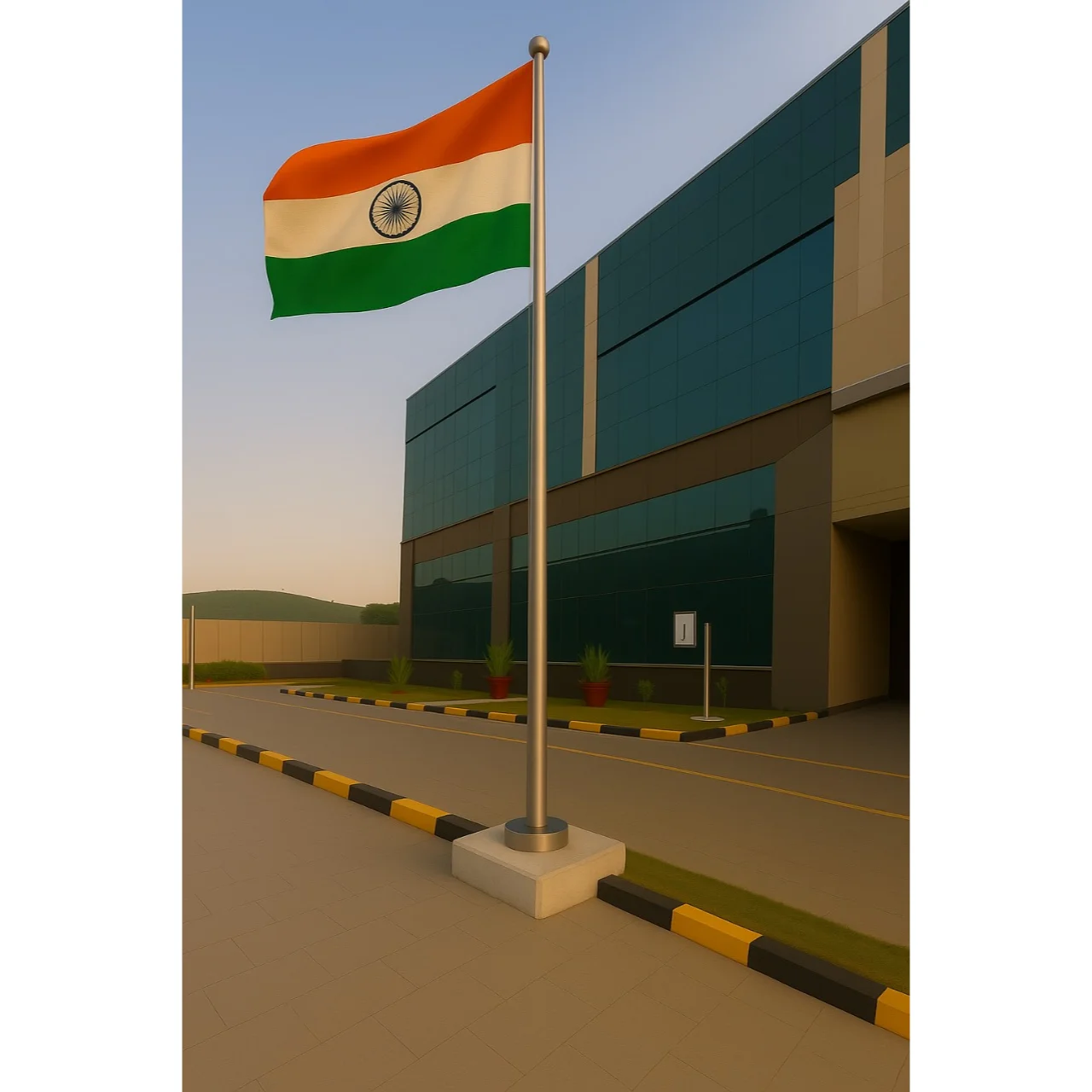 Pole Flag with heavy base