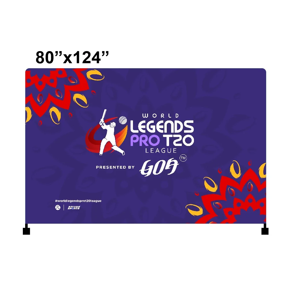 Standees 80 x 124 inch Legends Pro T20 league