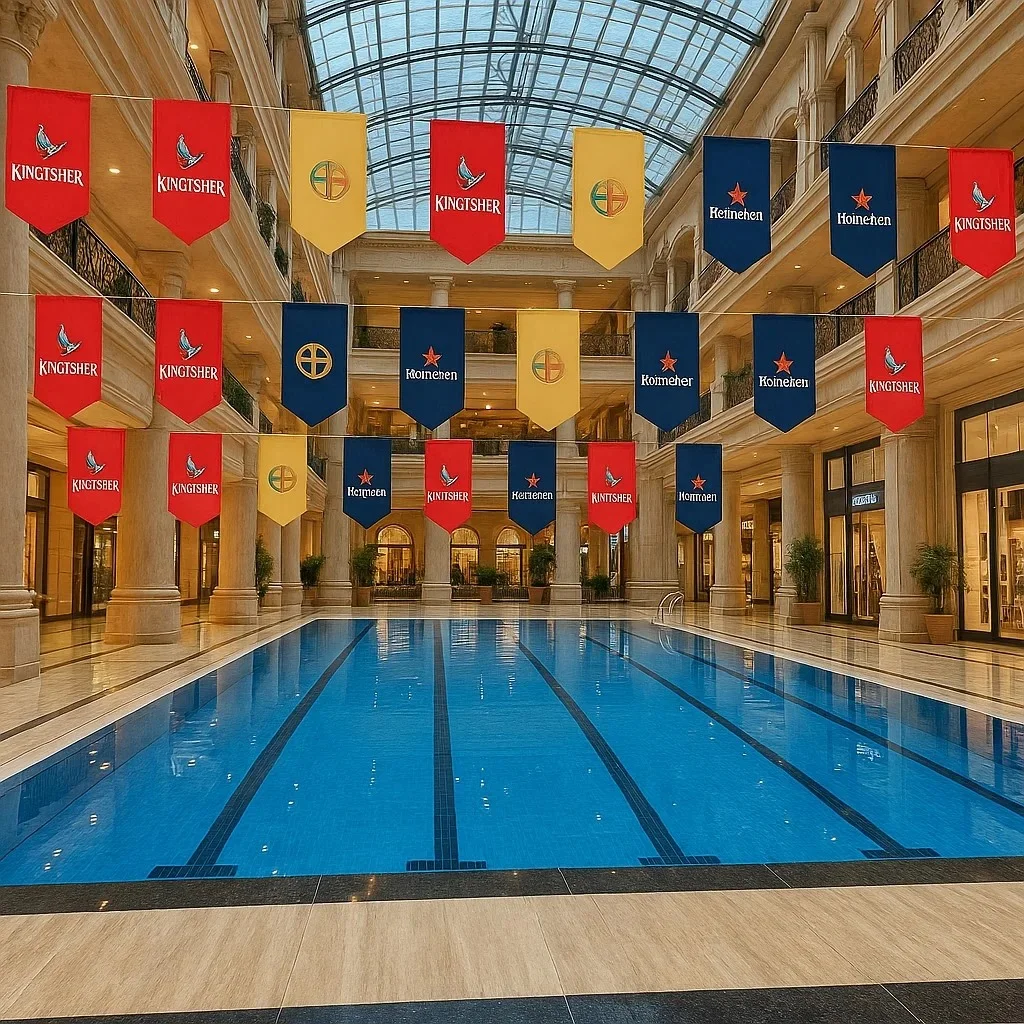 Buntings for swimming pool