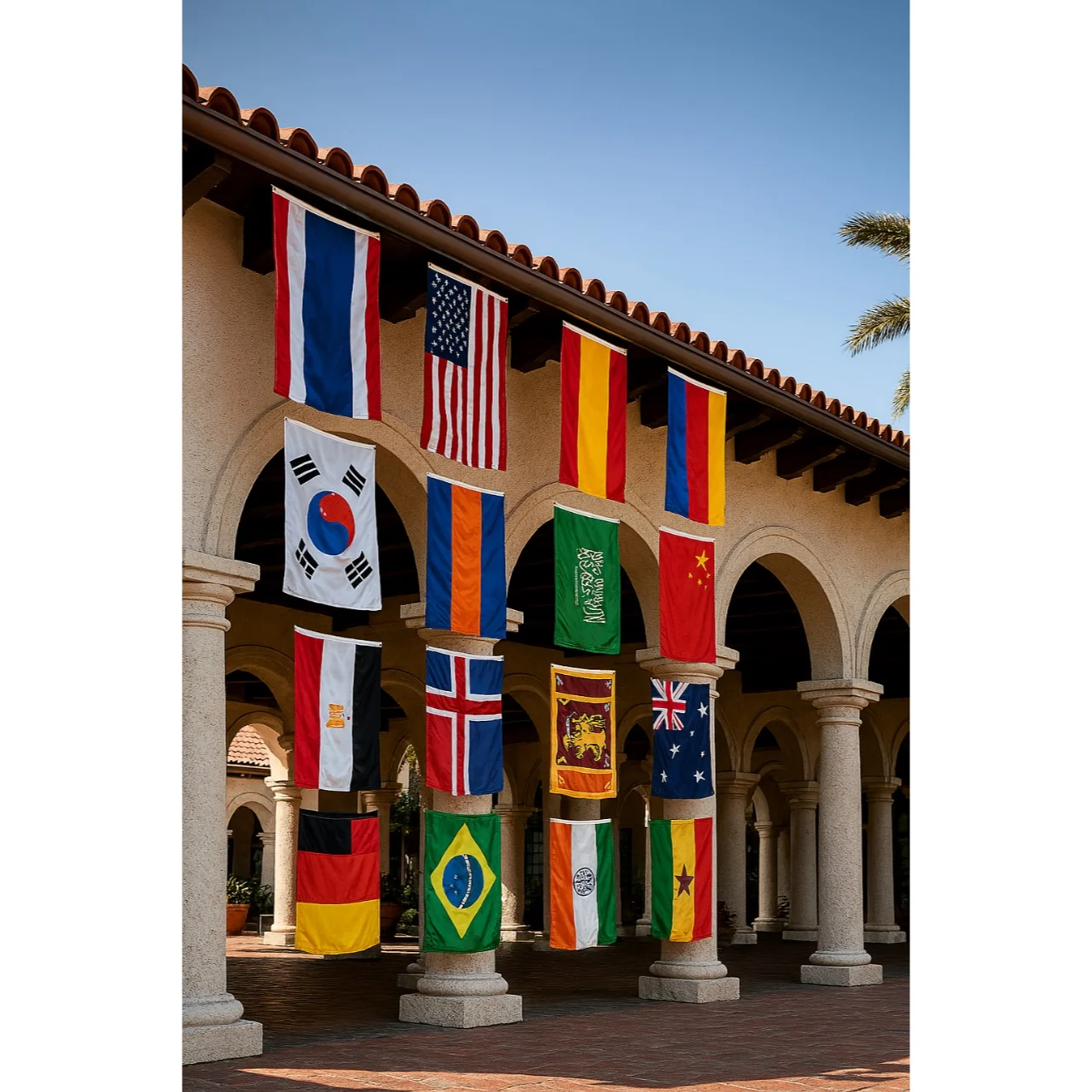 Ceiling Hanging Flags Digitaly Printed