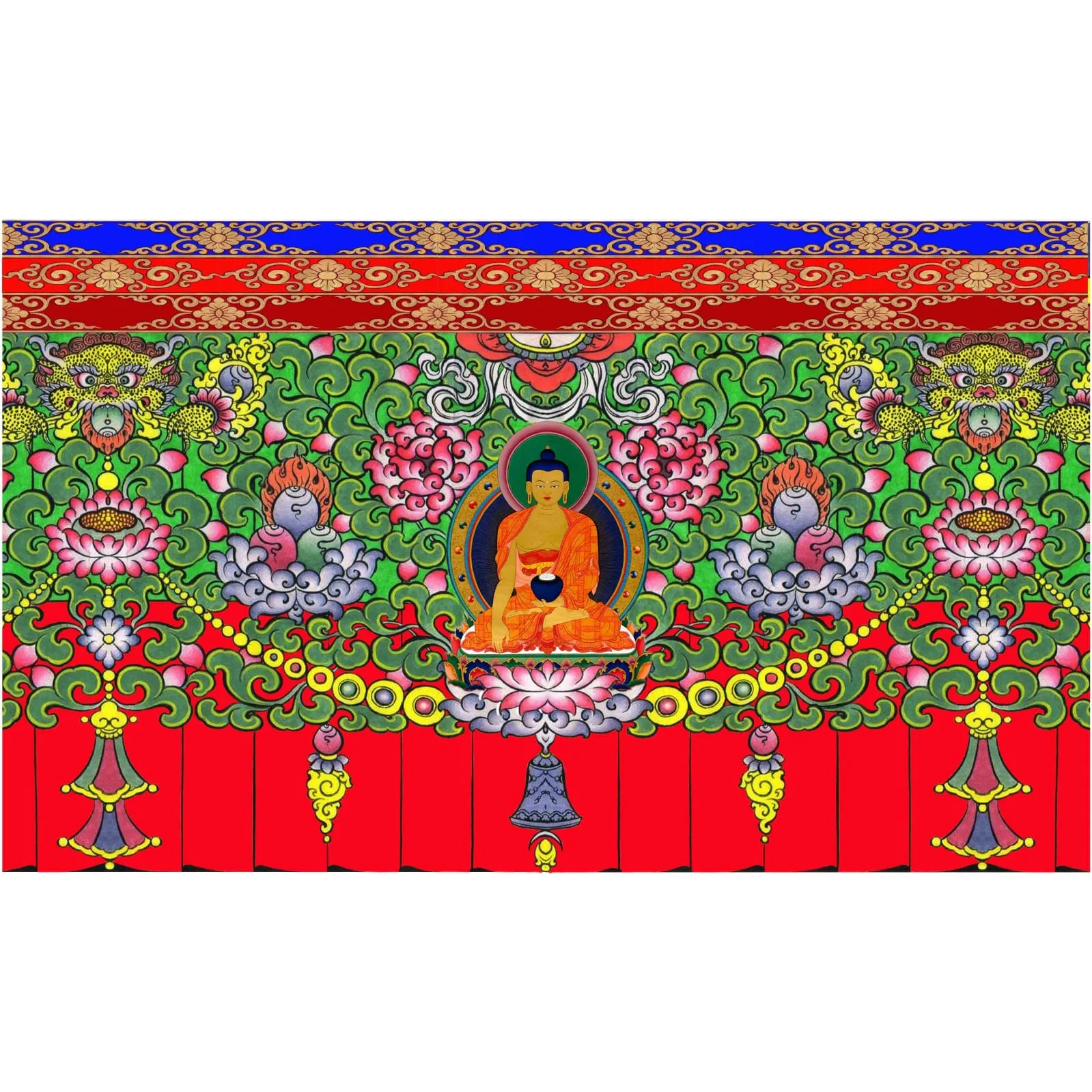 Tibetan Shambhu for wall roof and pillars