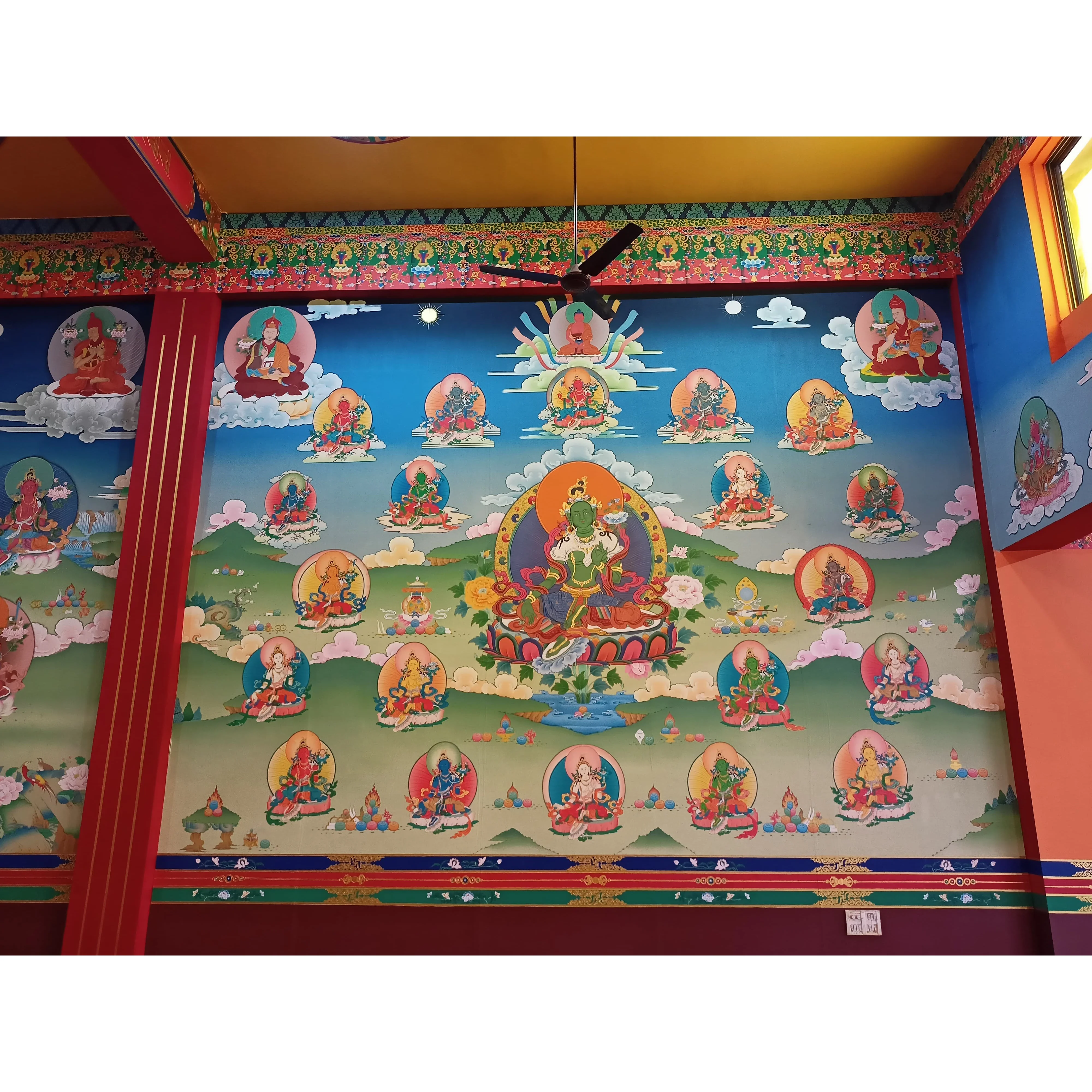 Tibetan Shambhu for wall roof and pillars