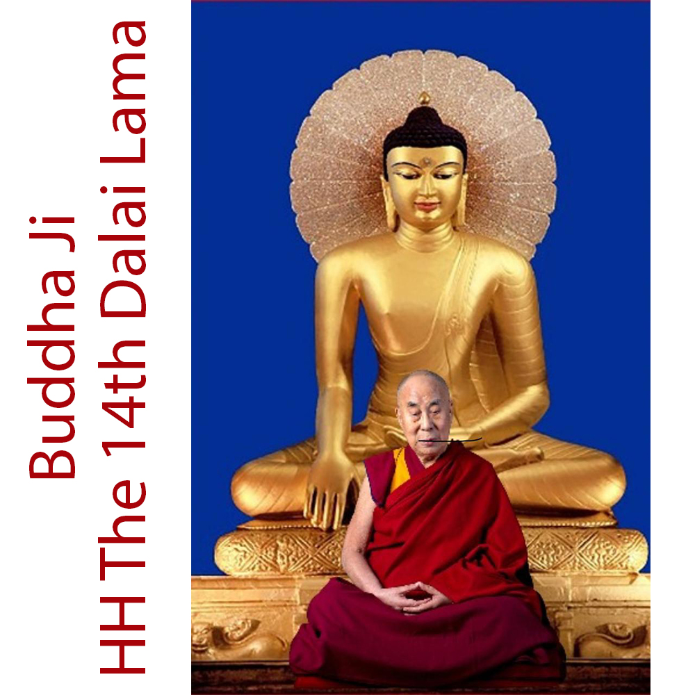 Thangka Buddha Ji HH the 14th Dalai Lama
