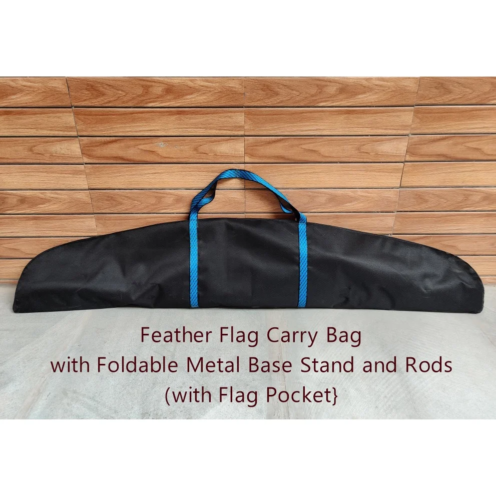 Feather Flag Carry Bag with foldable metal base