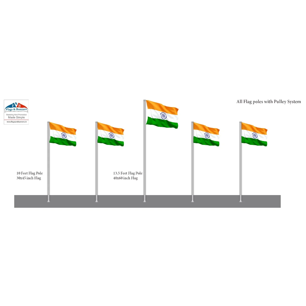 Flags and Pole Available in All Sizes