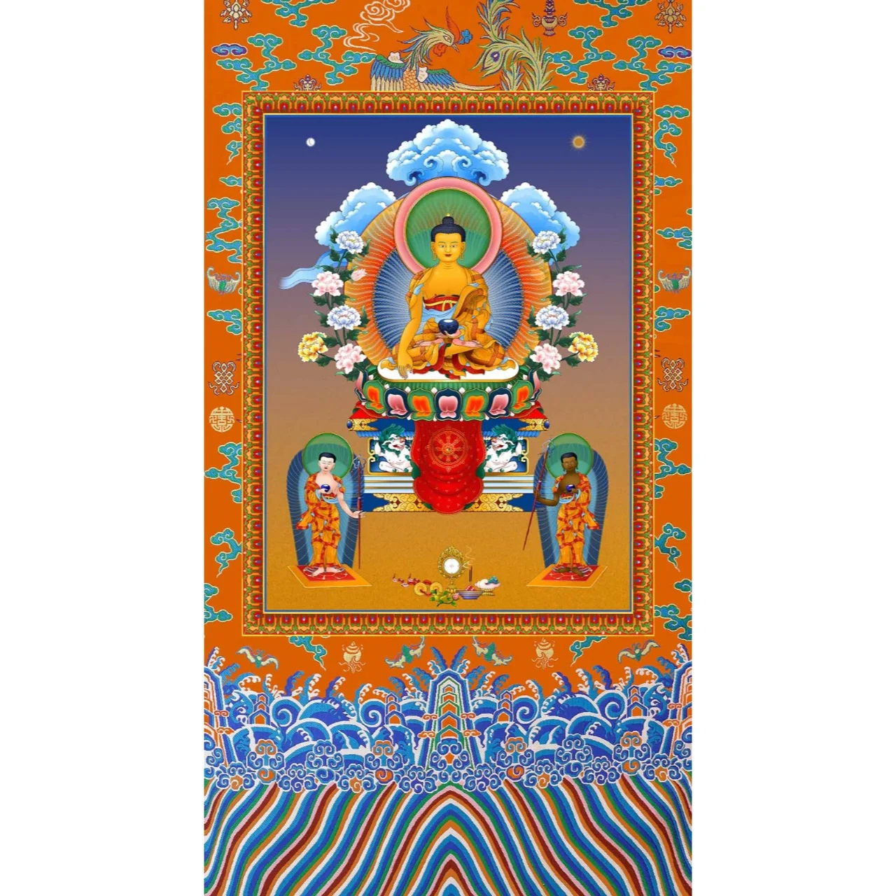 Tibetan Wall Hanging Thangka Buddha Ji