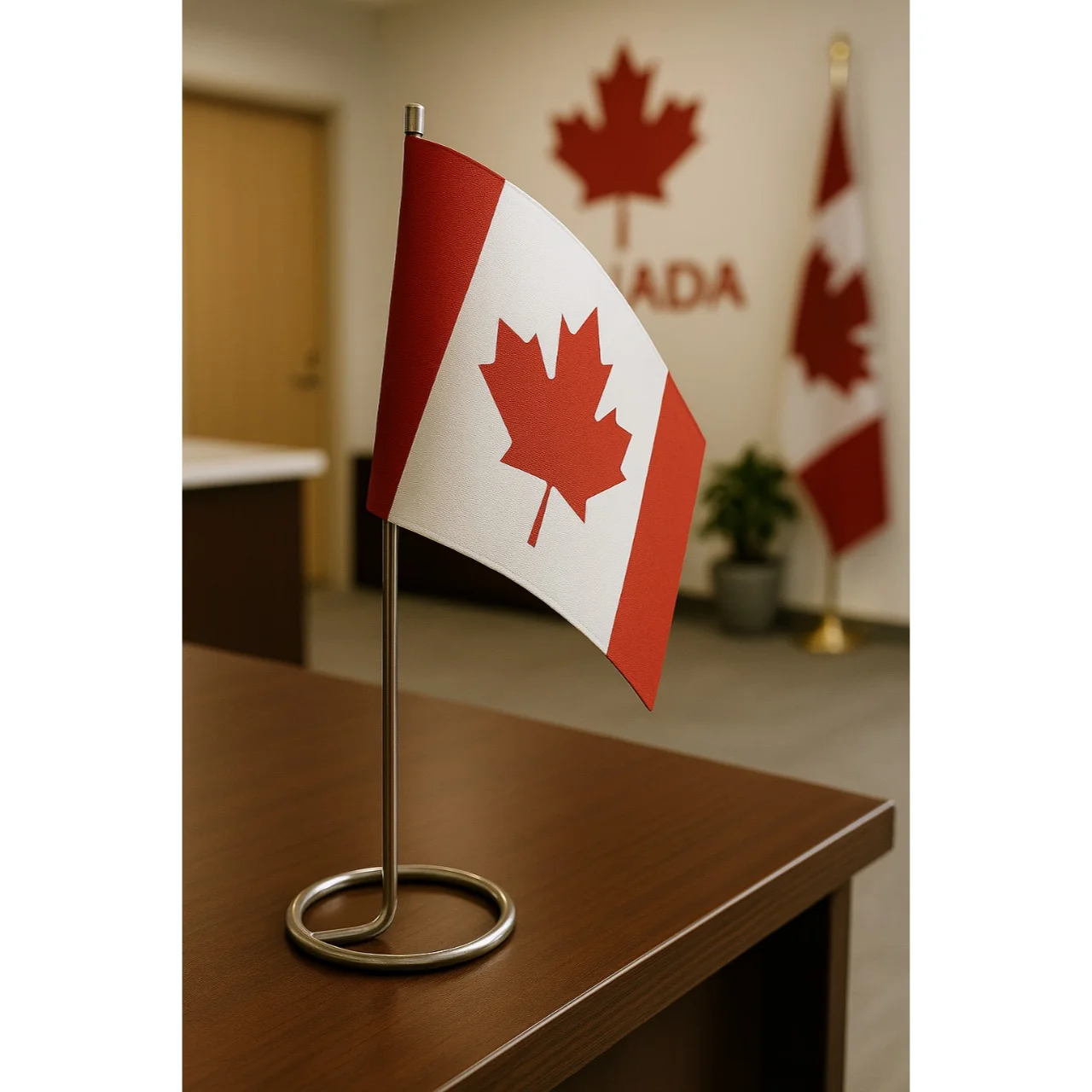 14 to 24 inch Table Flag of Canada