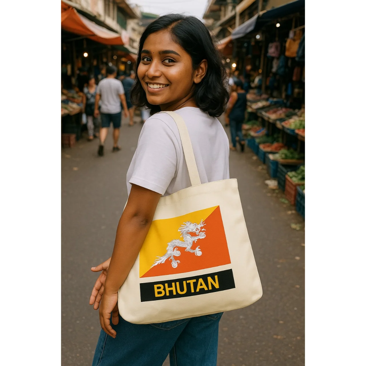 Organic Cotton Tote Bag Bhutan
