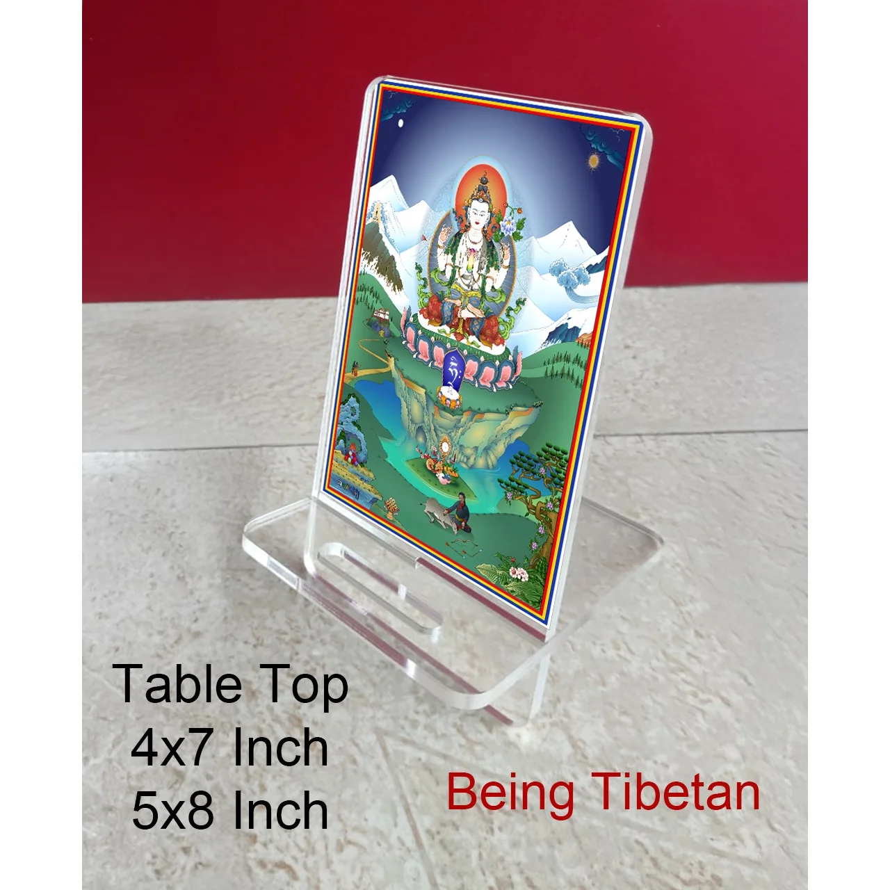 CRYSTAL TABLE TOP Tibetan
