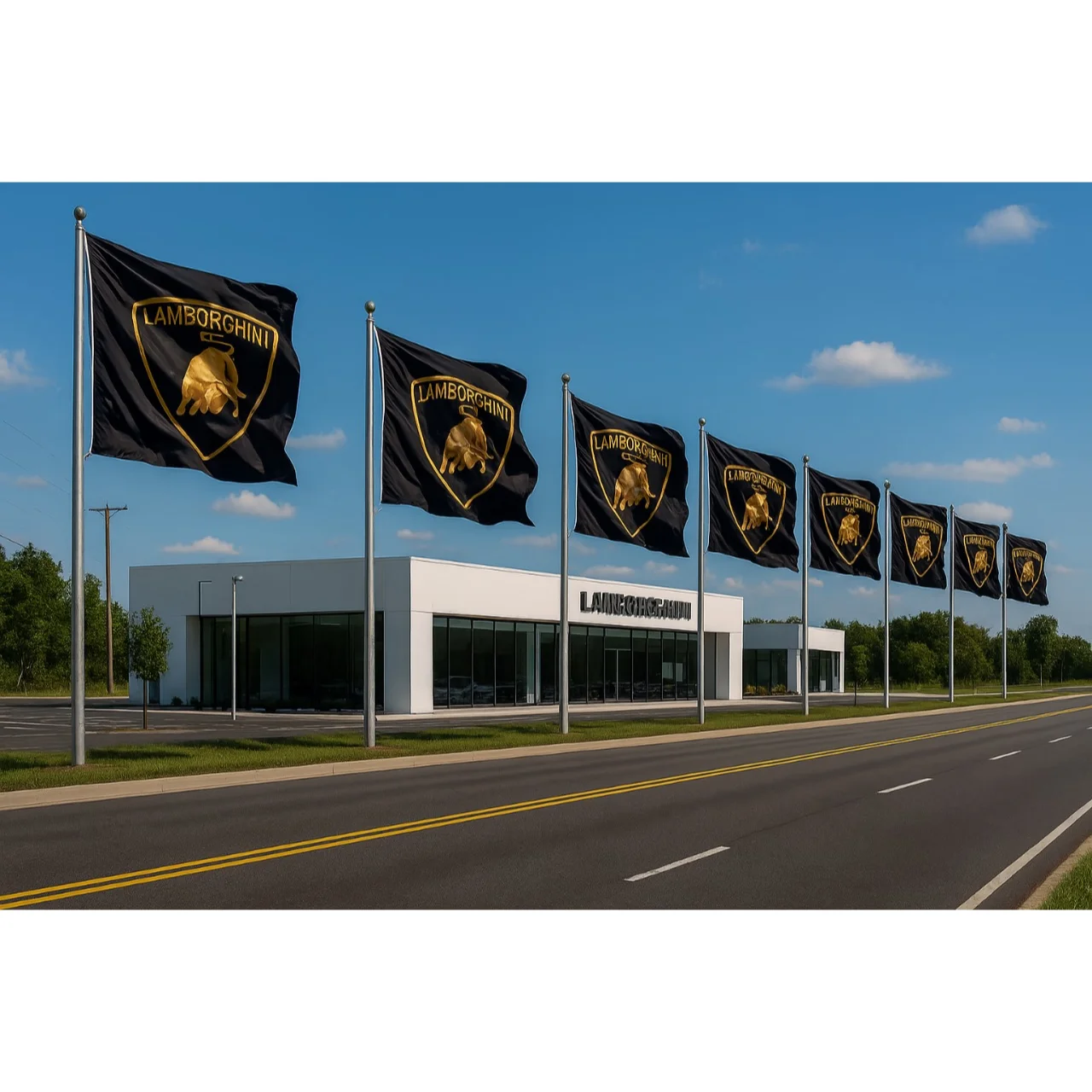 Lamborghini  Pole Flag
