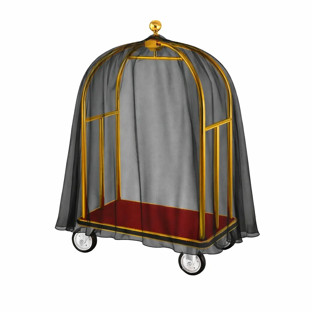 Hotel Luggage Trolley with Cover
